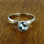 Blue Sapphire Solitaire Engagement Ring