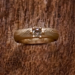 Rose Gold Diamond Bouquet Engagement Ring by Dahlia Kanner