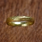 Gold Rivulet Wedding Band by Dahlia Kanner