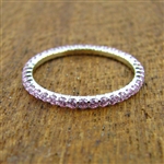 Classic Pink Sapphire Eternity Band