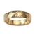 Wide Gold Rustic Wedding Band