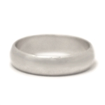 Classic Silver 5mm Half Round Wedding Band