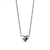 Sterling silver Heart Necklace with sterling silver chain