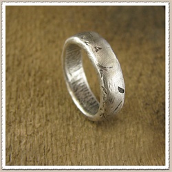 Rustic Men's Wedding Band by Michele Scholnick