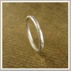 Diamond Wedding Band by Michele Scholnick