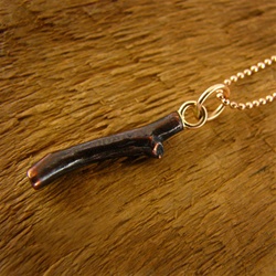Shakudo Branch Necklace