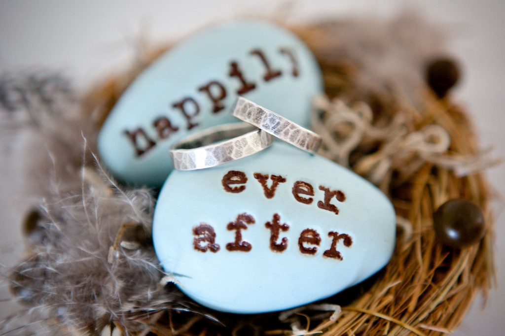 The new rings, ready to embark on a life-long journey (photo by Laura Witherow)