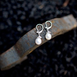 Elemental Pearl Drop Earrings by Rebecca McNerney Rebecca McNerney at Turtle Love Co.