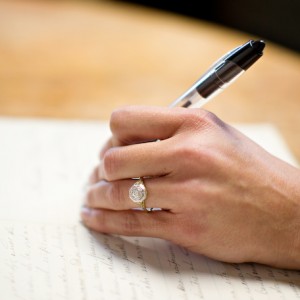 Vintage Engagement Ring circa 1925 Vintage Rings at Turtle Love Co.