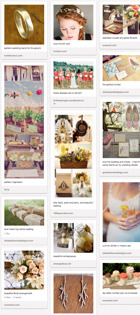 Corgis and Cocktails Pinterest Board: Vintage Rustic Wedding