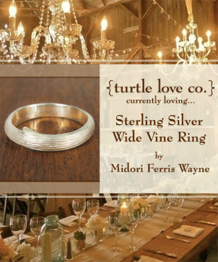 Currently Loving Sterling Silver Wide Vine Ring by Midori Ferris Wayne