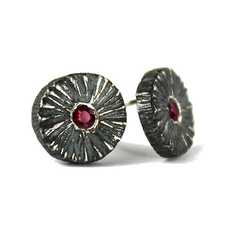 Black Sunfire Post Earrings from Turtle Love Co.