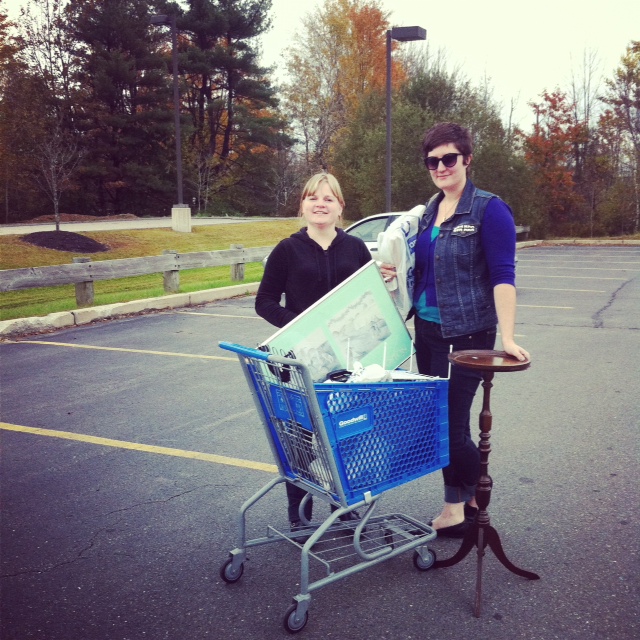 Adrianne and Emily after a successful Turtle Love Co. thrifting adventure Adrianne and Emily after a successful Turtle Love Co. thrifting adventure