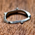 Silver Sapphire Infinity Wedding Ring by Dahlia Kanner