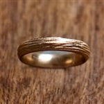 Rose Gold Rivulet Wedding Band by Dahlia Kanner