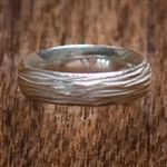 Silver River Wedding Band by Dahlia Kanner