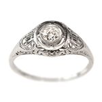 Paulette Vintage Diamond Engagement Ring circa 1950